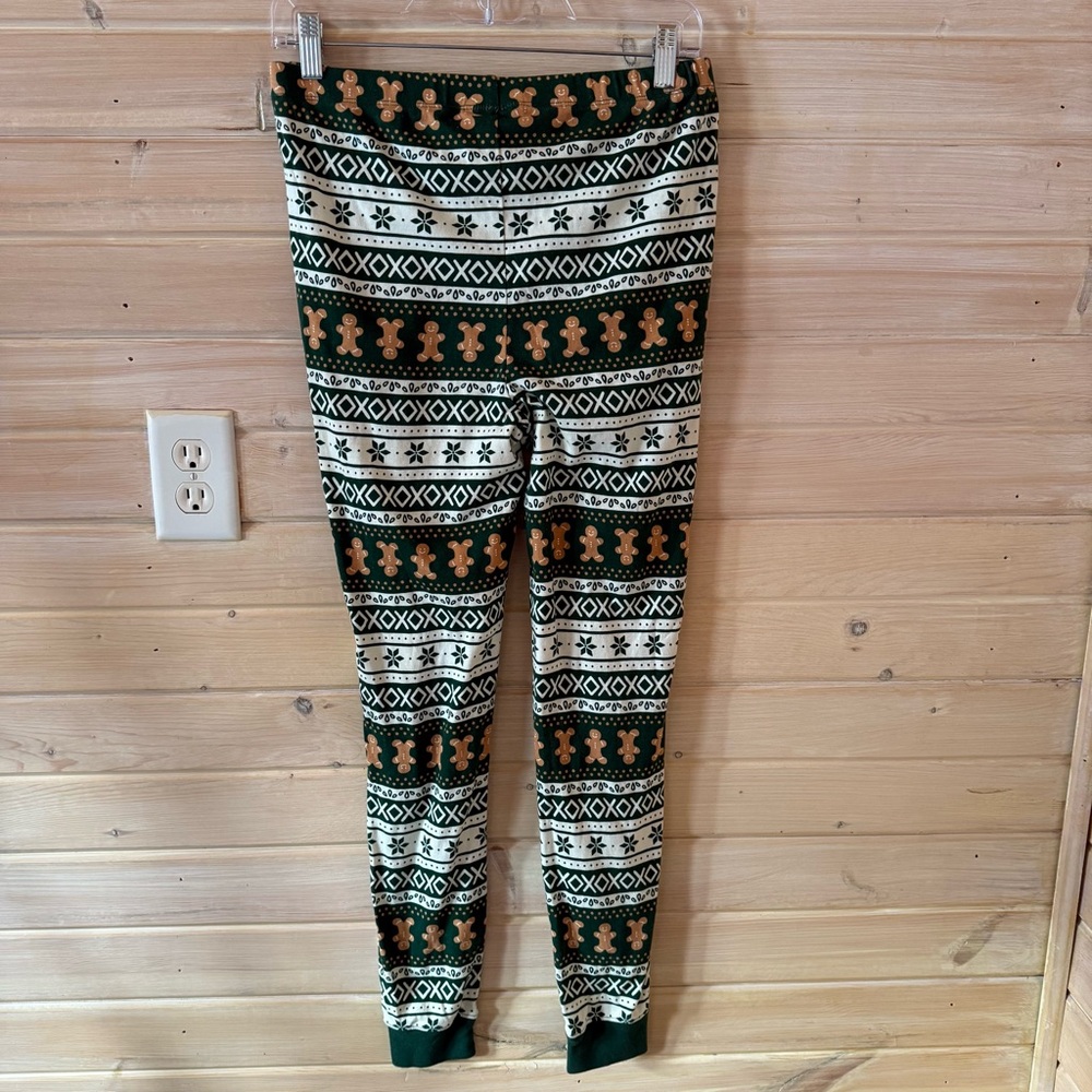 Lauren Conrad Gingerbread Christmas PJs Fair Isle Henley Joggers Sz S Holiday - Picture 6 of 7